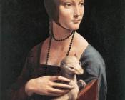 Leonardo Da Vinci : Portrait of Cecilia Gallerani